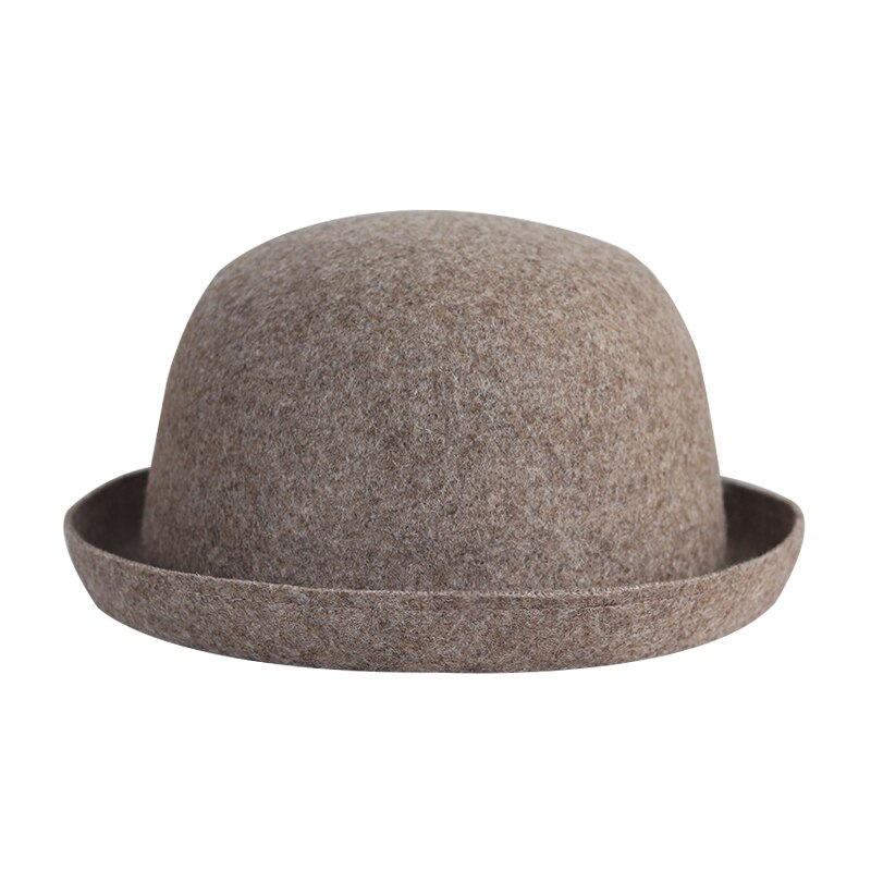 Chapeau rond polyvalent pour femme, chapeau à bord court, à la , pour l'extérieur, printemps et automne: Mocha