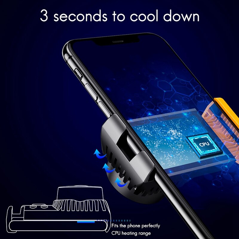 Mobile Phone Radiator Mini Portable Semiconductor Refrigeration 65-84mm Mobile Phone Game Water-Cooled Radiator