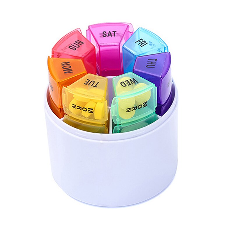 28Grids 28 Dagen Wekelijkse Pillendoosje Geneeskunde Tablet Dispenser Organizer Pillendoosje Splitters Pill Organizer Container: Default Title