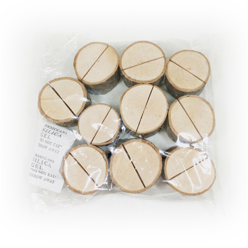 10Pc Holz Basis Clip dauerhaft Dienstprogramm Kleine Tragfähig Holz Foto Klemme für Party Telefon Halfter Dekor