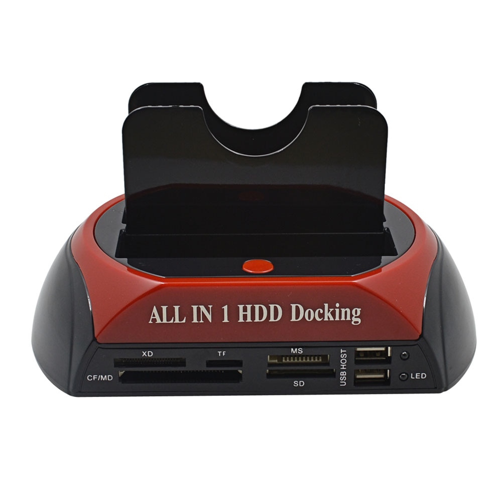 Tishric ide sata dual all  in 1 hd/ hdd docka/dockningsstation hårddisk/enhet hdd 2.5 3.5 läsare usb eu extern box hölje