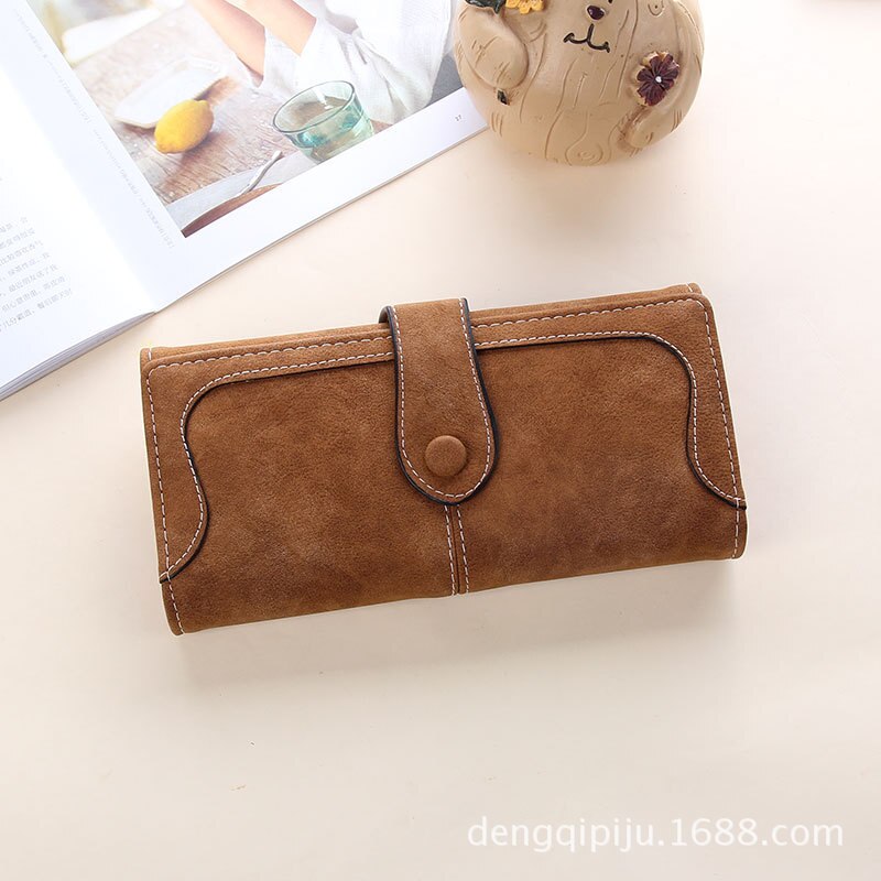 Wallet Women Purse Women Wallets Card Holder Female Long Wallet Women's Coin Purse Card Holder Lady Clutch Purse High Capacity: coffee