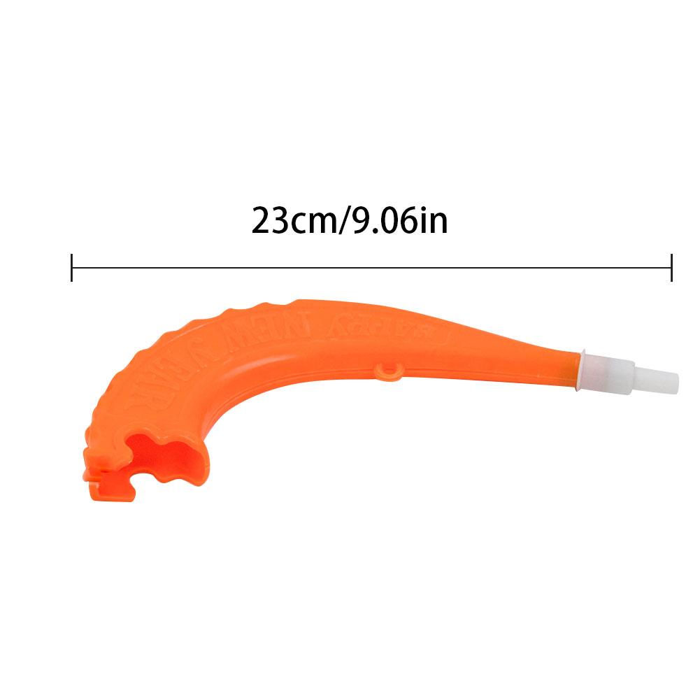 5pcs 23cm Unisex Shofar Shape Plastic Horn Toys For Cheering Sound Making