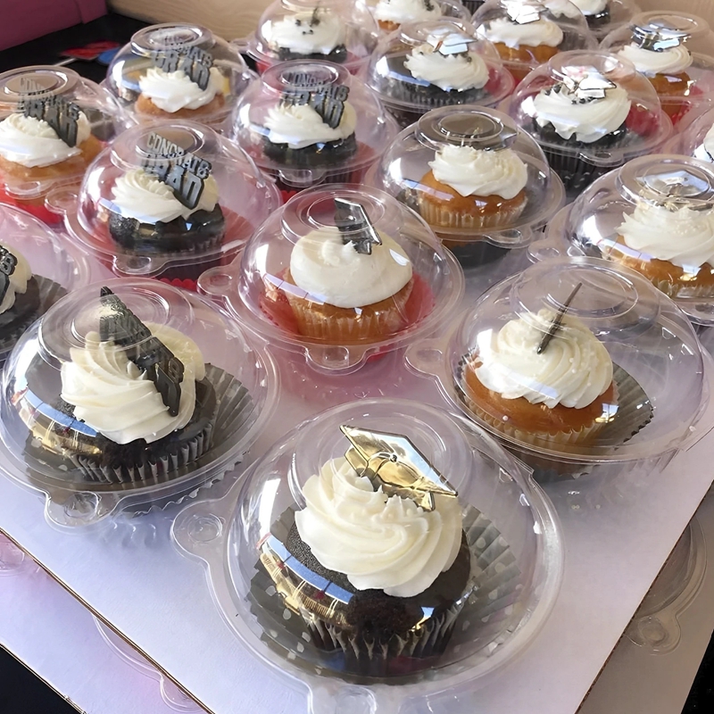 30/50 Stuks Taart Verpakking Cupcake Muffin Container Gebak Dessert Houder voor Bruiloft Verjaardagsfeestje Decor Levert Baby shower