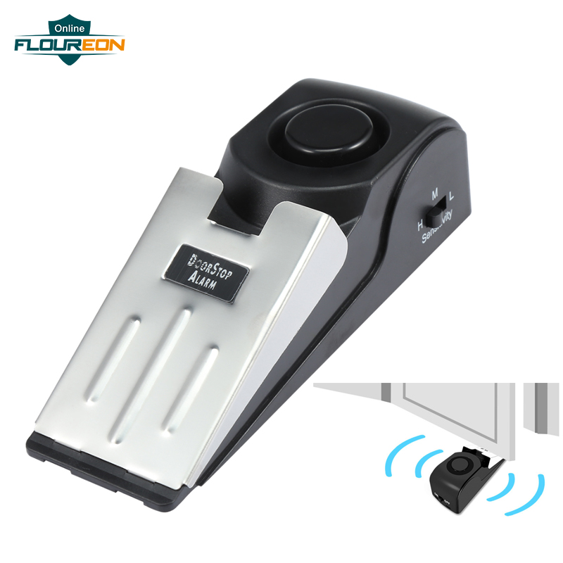 Intelligent Door Stopper Against Theft Alarm Holder Safety Guard Protection for Sleep Alone in Hotel Room Door Ringing Alarm