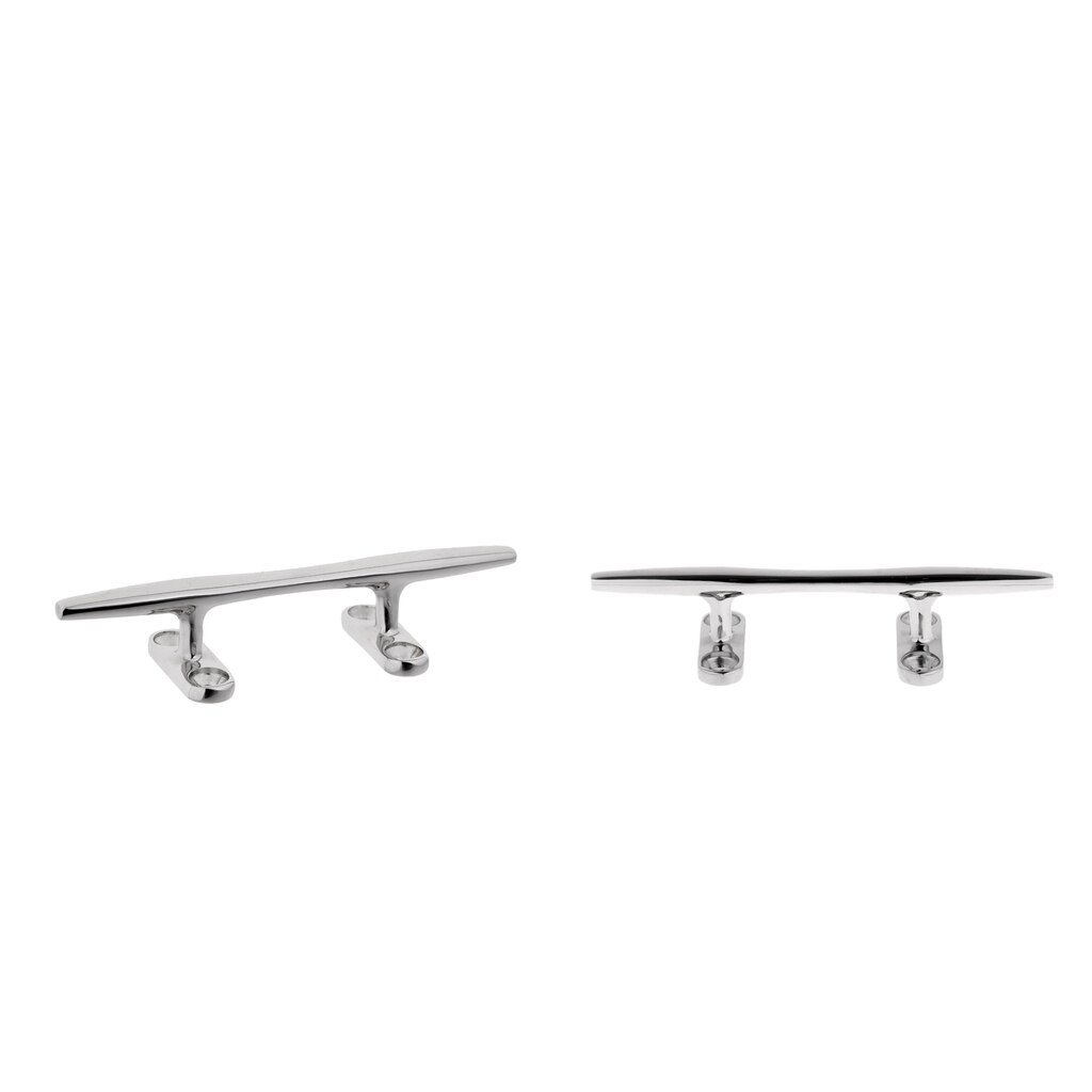 2pcs 5" Rope Line Cleat Sailing Mooring Cleat, Marine Grade Stainless Steel