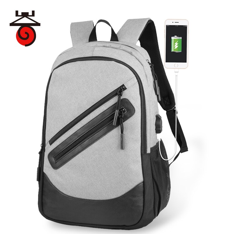 2pcs Bag Set Boys School Bags Waterproof Large Backpack Teenagers Bagpack High School Backpack for Boy Girls Student Chest Bag: Gray-Black B