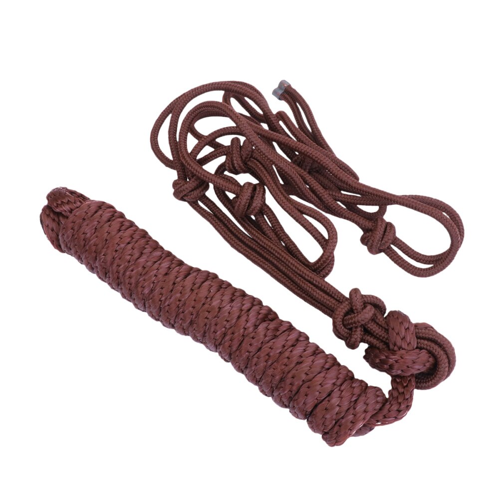 Paardensport Levert Halter Verstelbare Paardenhoofd Hoofdstel Paard Hoofd Cover Rope Voor Racing Praktijk Dagelijks Gebruik (Bruin)