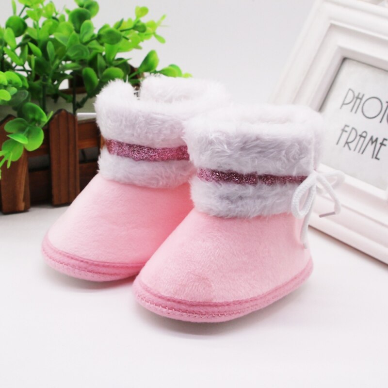 Lente Winter Baby Laarzen Zachte Pluche Bal Laarsjes voor Baby meisjes Anti Slip Sneeuw Boot Winter Keep Warm Leuke Crib schoenen