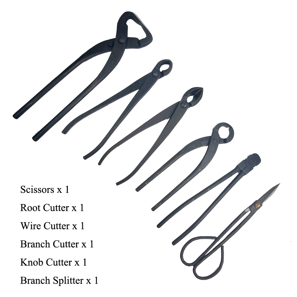 Juego de Herramientas para bonsái, Kit de tijeras de corte extensivo para poda de jardín, herramientas de estilismo para bonsái, 2/3/4/5/6 piezas