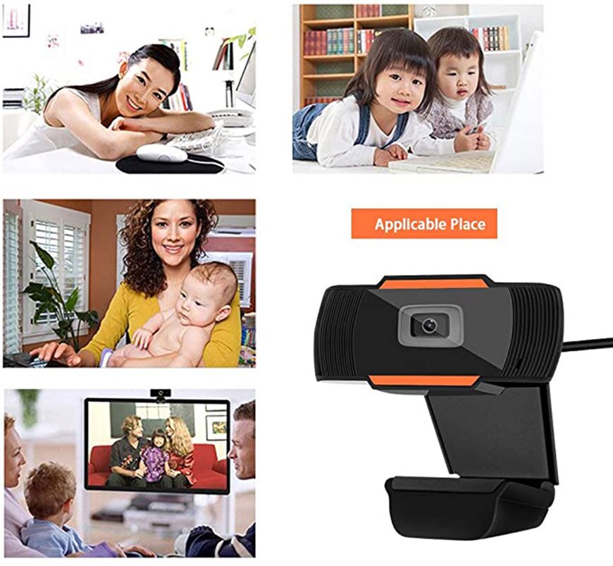 2K 1080PP 720P Webcam Computer Camera Built-in Microphone Plug & Play Rotatable PC Desktop Web Camera USB 2.0