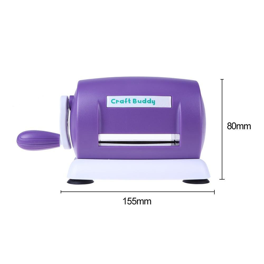 DIY Plastic Paper Cutting Embossing Machine Craft Scrapbooking Album Cutter Paper Cutter Piece Die-Cut Machine Handmade Tool: Purple 2
