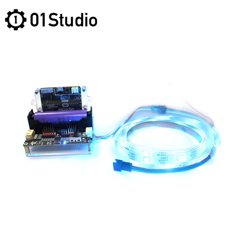 01Studio Nopixel Light Strip LED WS2812B 100cm 1m 30 Leds Color MicroBit MicroPython Accessory