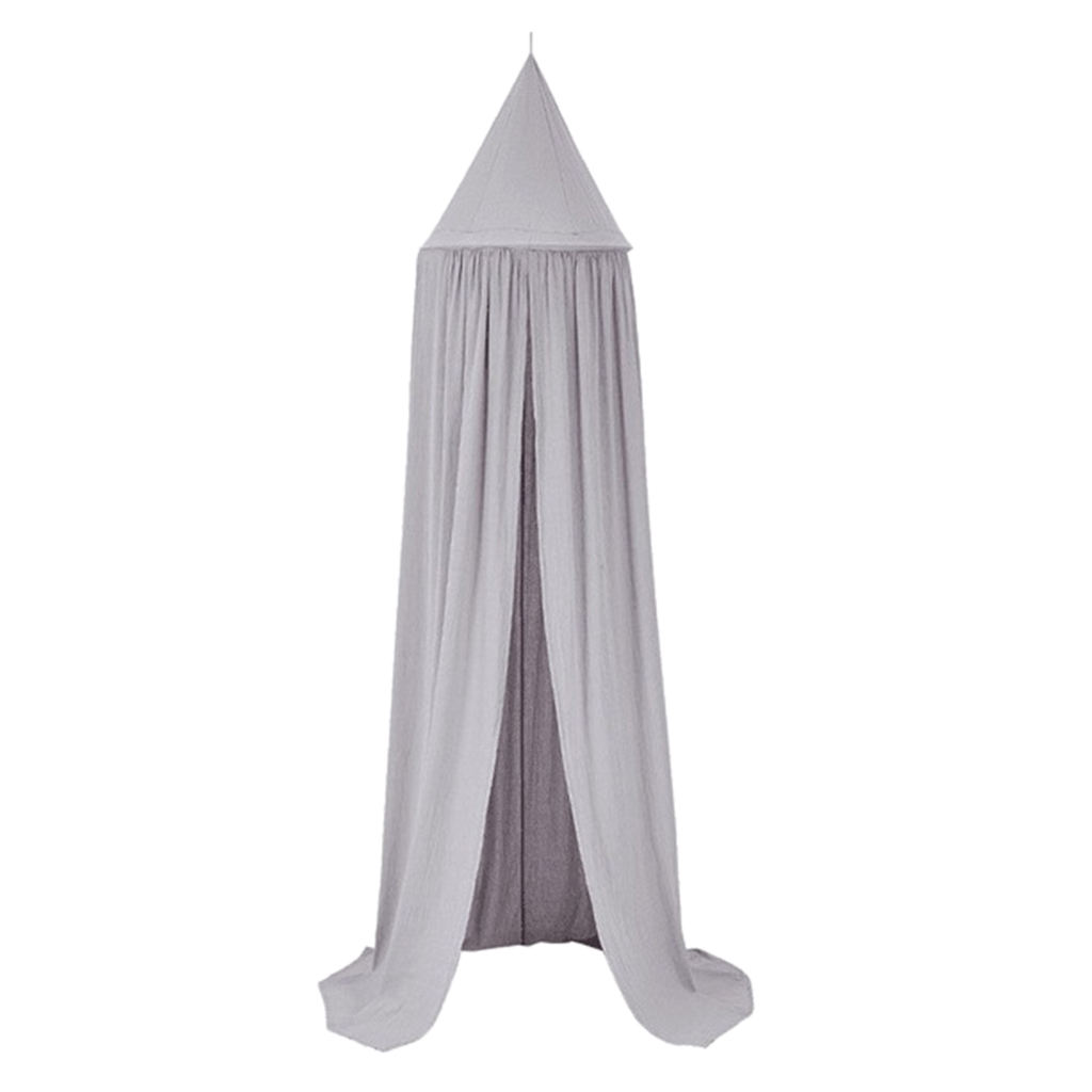 Kids Dome Bed Canopy Katoen Klamboe Nursery Spelen Tent Opknoping Kamer: Gray