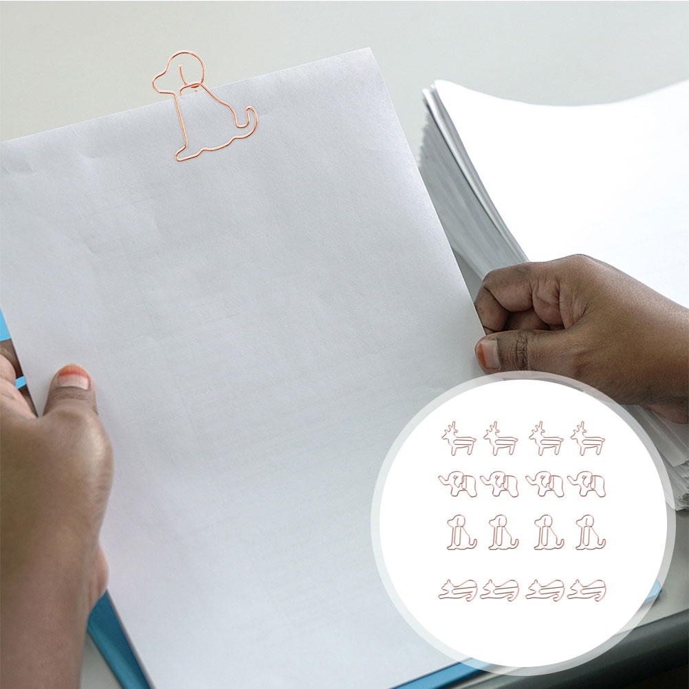 1 Set of Delicate Paper Clips Portable Animal Paperclips Household Elephant Paperclips