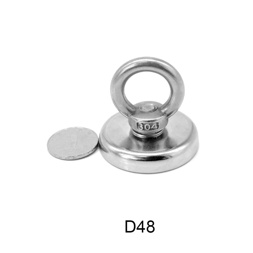 D20 d25 d32 d36 d42 d48 d60 d75 supersterke magneetpot vismagneet berging vishaakmagneten permanente krachtige magnetische: D48