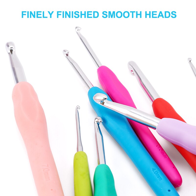 QIAO Crochet Hook Knitting Needle Sewing Accessories For Knitting Yarn Needlework Knitting Crochet Hook Needle Sewing Tools