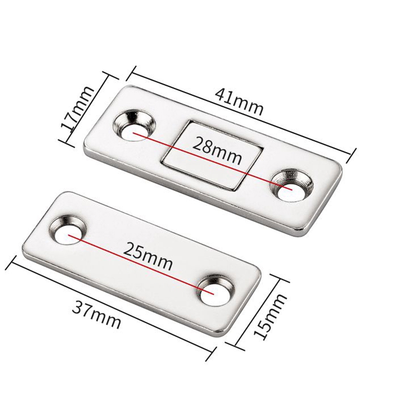 JFBL 8 Sets Of Ultra-Thin Strong Magnetic Door Closers Cabinet Door Hasp Latch Latch Furniture Door Magnet Stop Cabinet