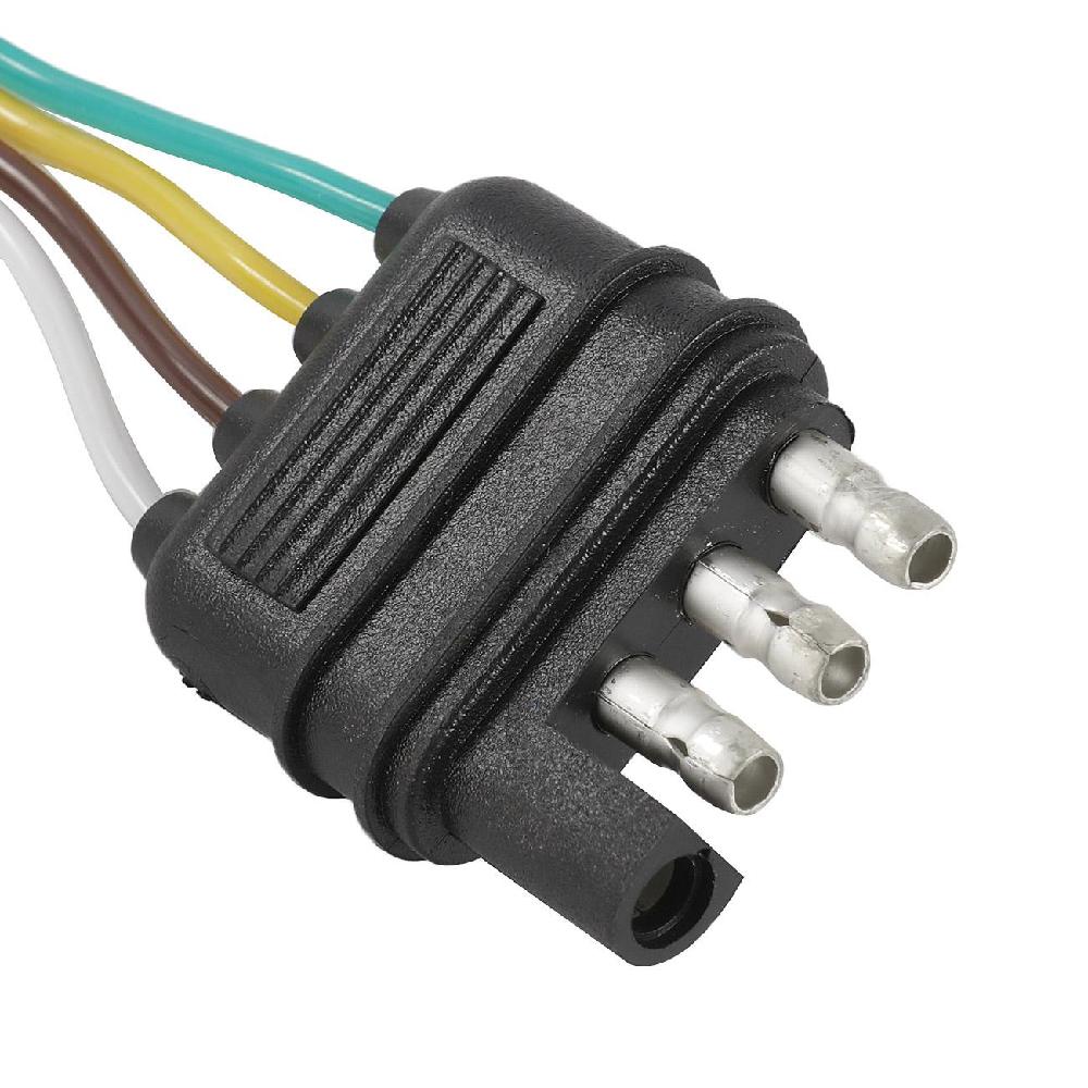 4 Pin Universal Flat Y Splitter Vehicle Amp Trailer Wiring Connector For Tailgate Light Bar For Honda Toyota Dodge Ford