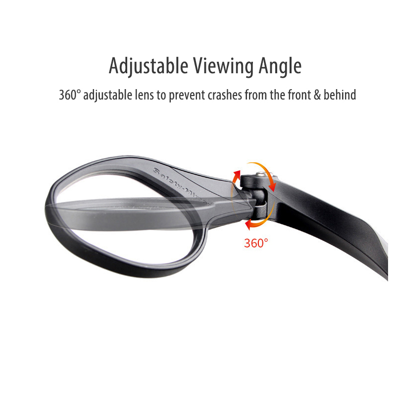 Hafny Verstelbare 22Mm Stuur Scooter Bike Spiegel Rvs Lens Fiets Bar End Fiets Achteruitkijkspiegel Blast-slip