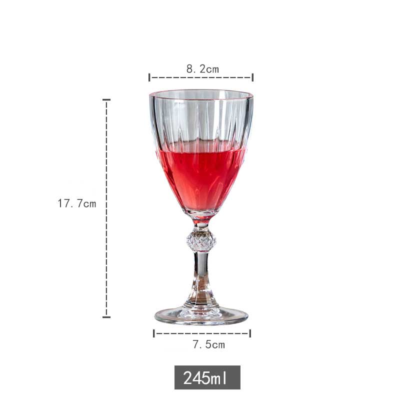 Transparent Retro Wine Glass Carved Goblet Whiskey Red Wine Glasses Home Bar Wedding Party Champagne Flutes Cocktail Glass: Red wine glass M