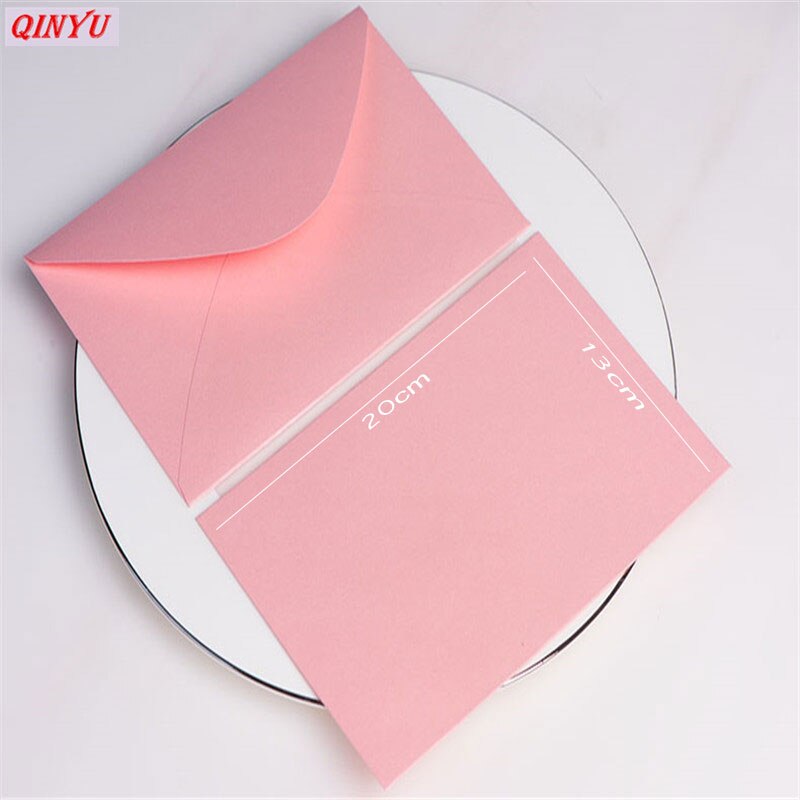 10Pcs 13*20cm Retro Gekleurde Blanco Papier Enveloppen Bruiloft Uitnodiging Wenskaarten zakelijke uitnodiging envelop 6z