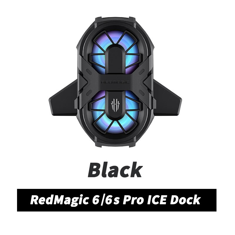 Alkuperäinen redmagic dual core cooler redmagic 6 6s pro pelipuhelin dual core tuuletinjäähdytin red magic 6 pro jäätelakointiasemalle: 6 6s jäähdytin