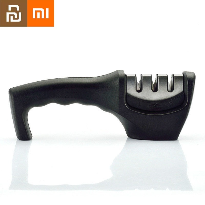 Xiaomi 3 Stage Knife Sharpener Kitchen Sharpening Stone Grinder Knives Whetstone Tungsten Diamond Ceramic Sharpener