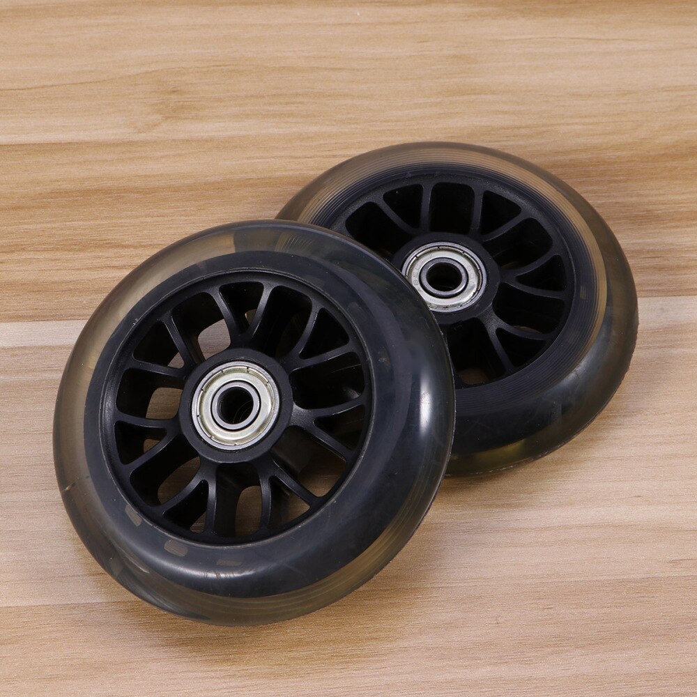 1 Pair Scooter Wheels Mute Replacement Wheels For Luggage Suitcase Baby Swing Car