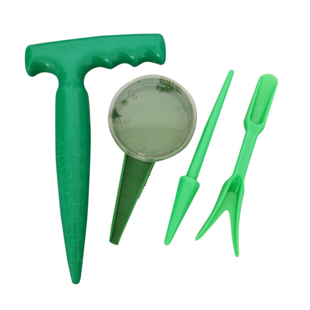 Four-piece planter (1seedling transplanter+1puncher+1seeding+1cutting)Gardening Seeding Set Seeding Device Seedling c50: A