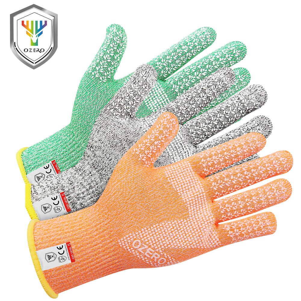 OZERO Food Grade Vegetable Cut Resistant Food Industry Safety Kitchen Handling Gloves Reusable 7007