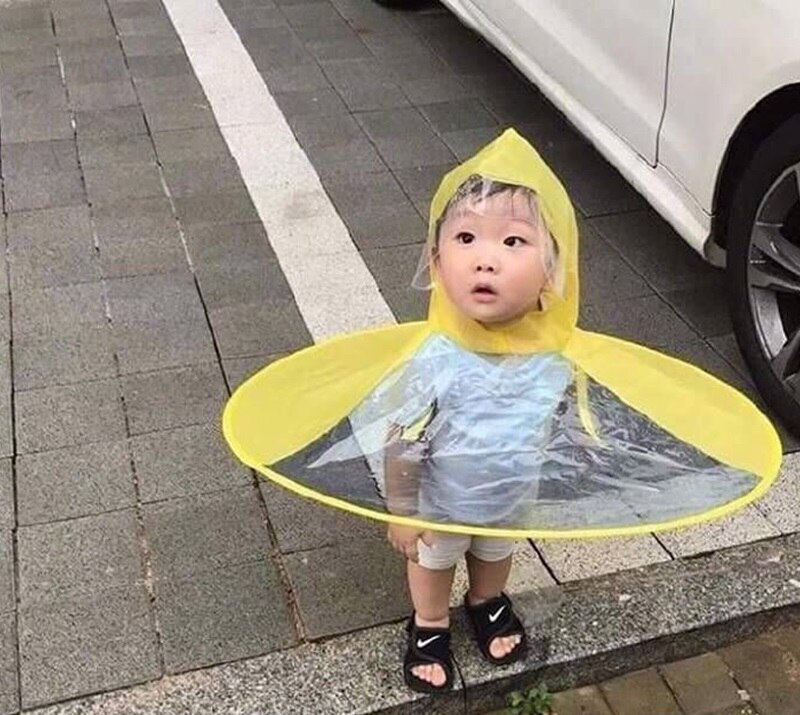 Capa de Chuva infantil Pato Amarelo Bonito Capa de Chuva Capa À Prova D' Água Para As Crianças Guarda-chuva Menina Menino Criança capa de Chuva Poncho Manto