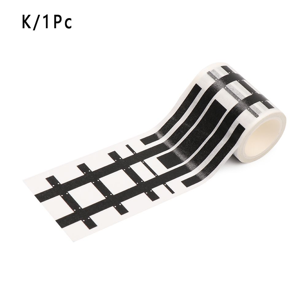 1/5 Pcs DIY Intelligence Route Mark Adhesive Safety Education Traffic Sticker Study Road Signs Tool Railway Road Tape: -K-1Pc