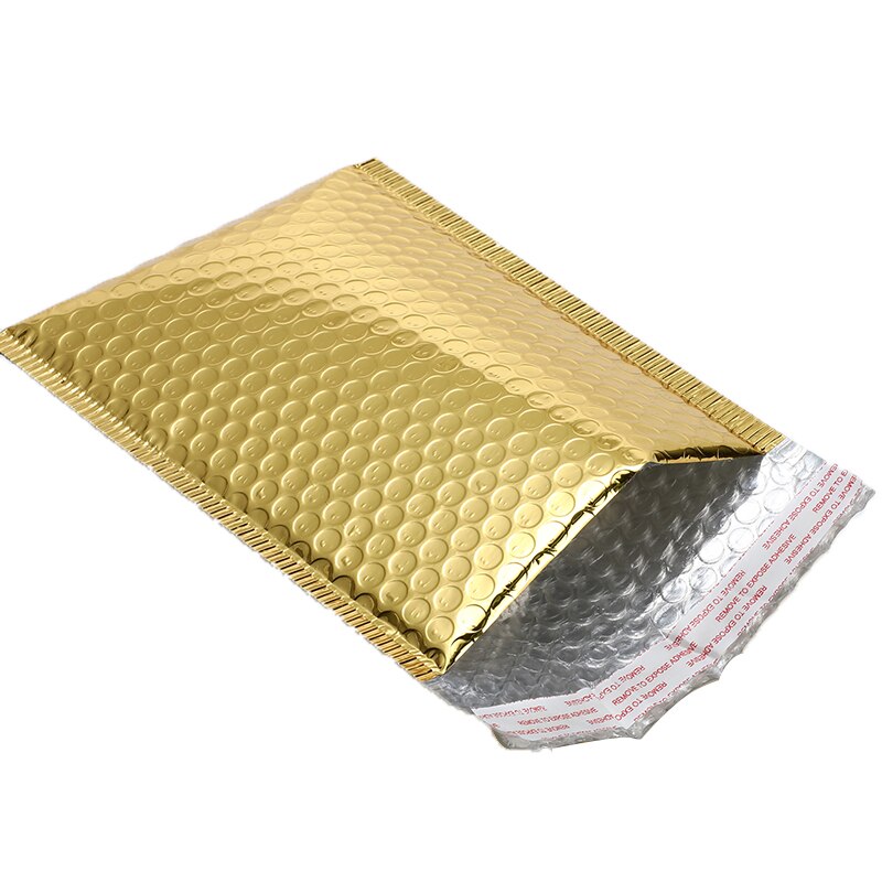 50 PCS/Lot Gold Plating Paper Bubble Envelopes Bags Different Specifications Mailers Padded Envelope Bubble Mailing Bag