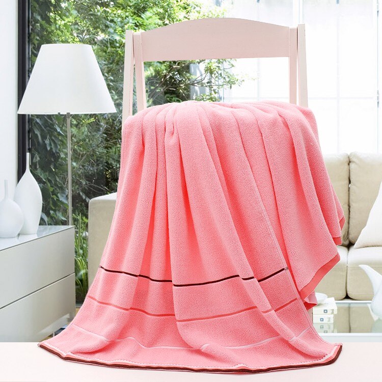 -140*70Cm Katoenen Handdoek Magic Badhanddoek Frozen Volwassen Strand Deken Toalha Banho Handdoeken Badkamer nieuw: Roze