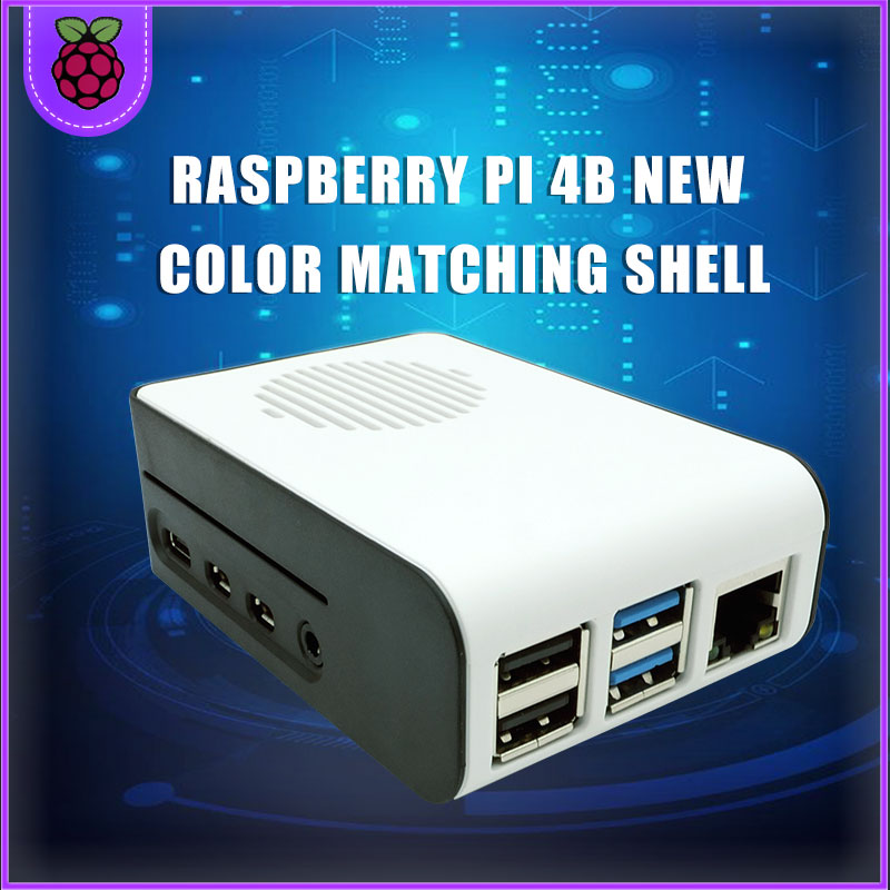 Funda para Raspberry Pi 4, carcasa con ventilador de refrigeración, para Raspberry Pi 4 Modelo B, Pi 4B, Pi 4