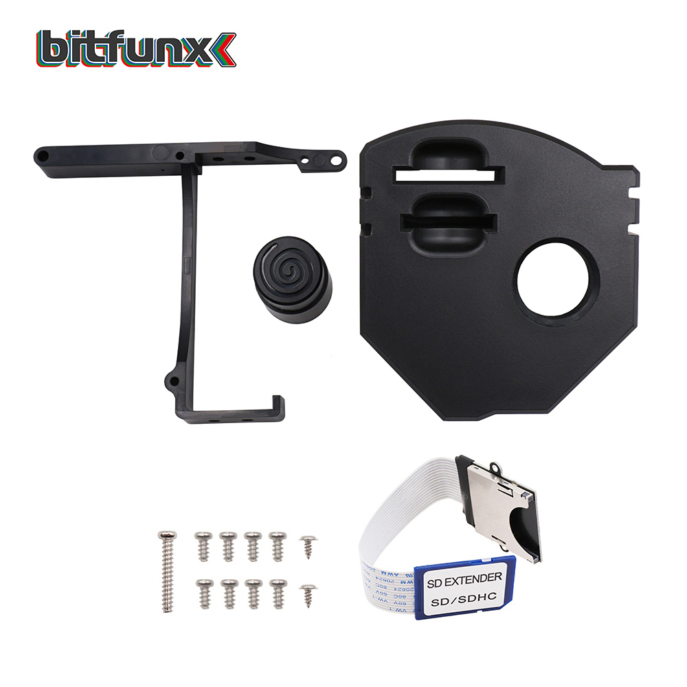Bitfunx GDEMU Zestaw do zdalnego montażu karty SD Adapter przedłużający do SEGA Dreamcast GDEMU z kablem przedłużającym: Srebrny