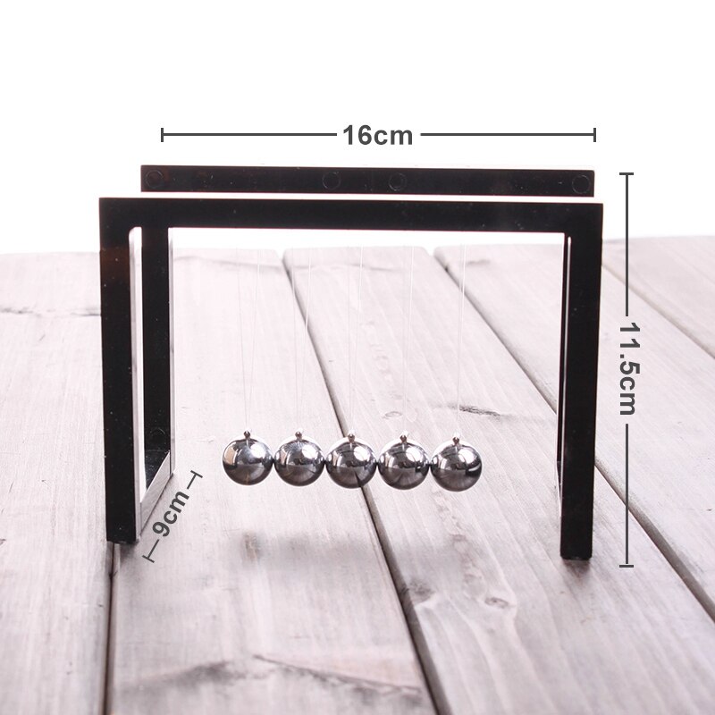 Newton balls vagga balans boll newtons pendel ornament hem dekorationer skrivbord dekoration leksak svart