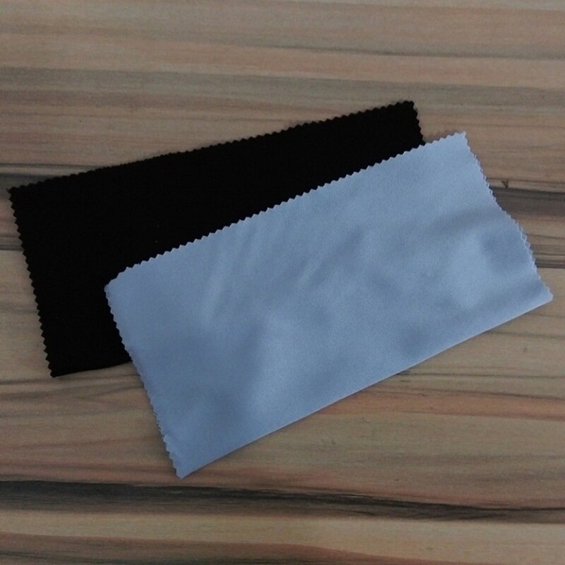 10 stk mikrofiber klud briller renseklude briller linse tøj sort klud briller tilbehør