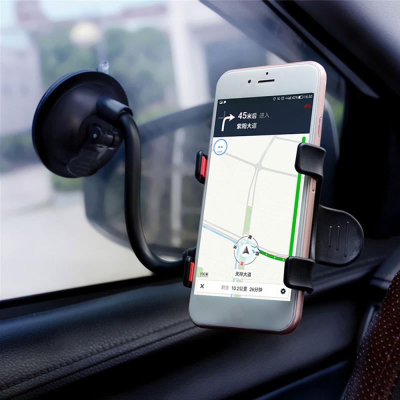 Universal sugekop telefon bilholder skalerbar glasskrivebord i bil mobilholder stativ stor skærm smartphone gps auto beslag