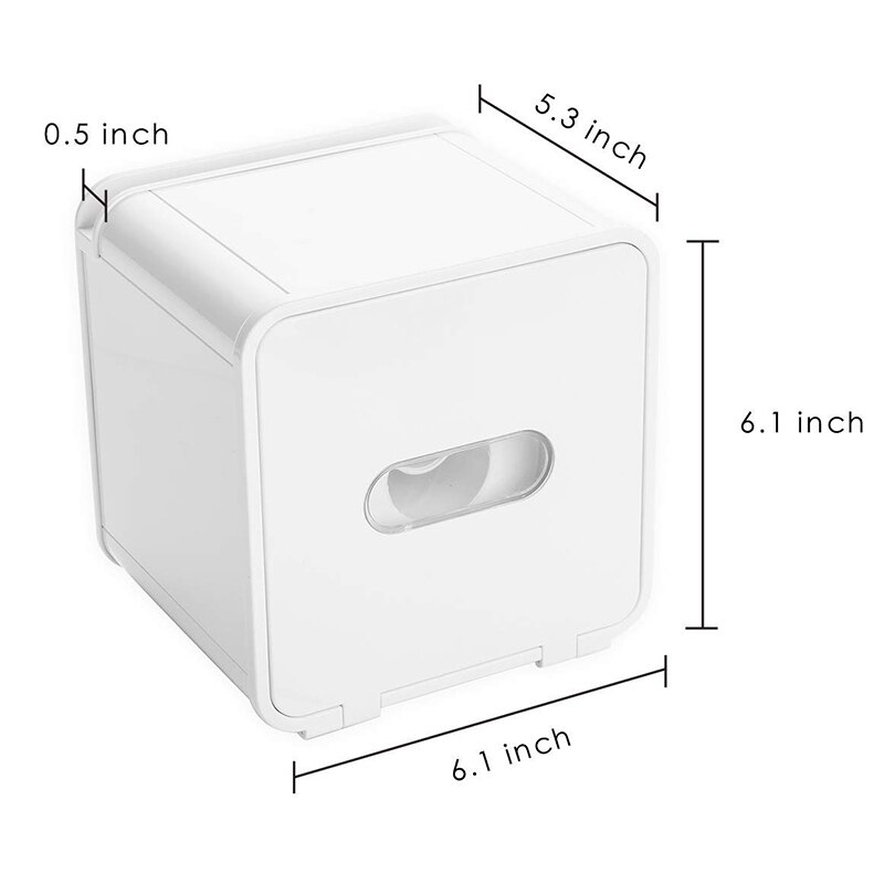 Waterproof All Covered Toilet Paper Holder Box,Wall Mounted Bathroom Paper Roll Holder,Adhesive Tissue Box with Shelves Storage,