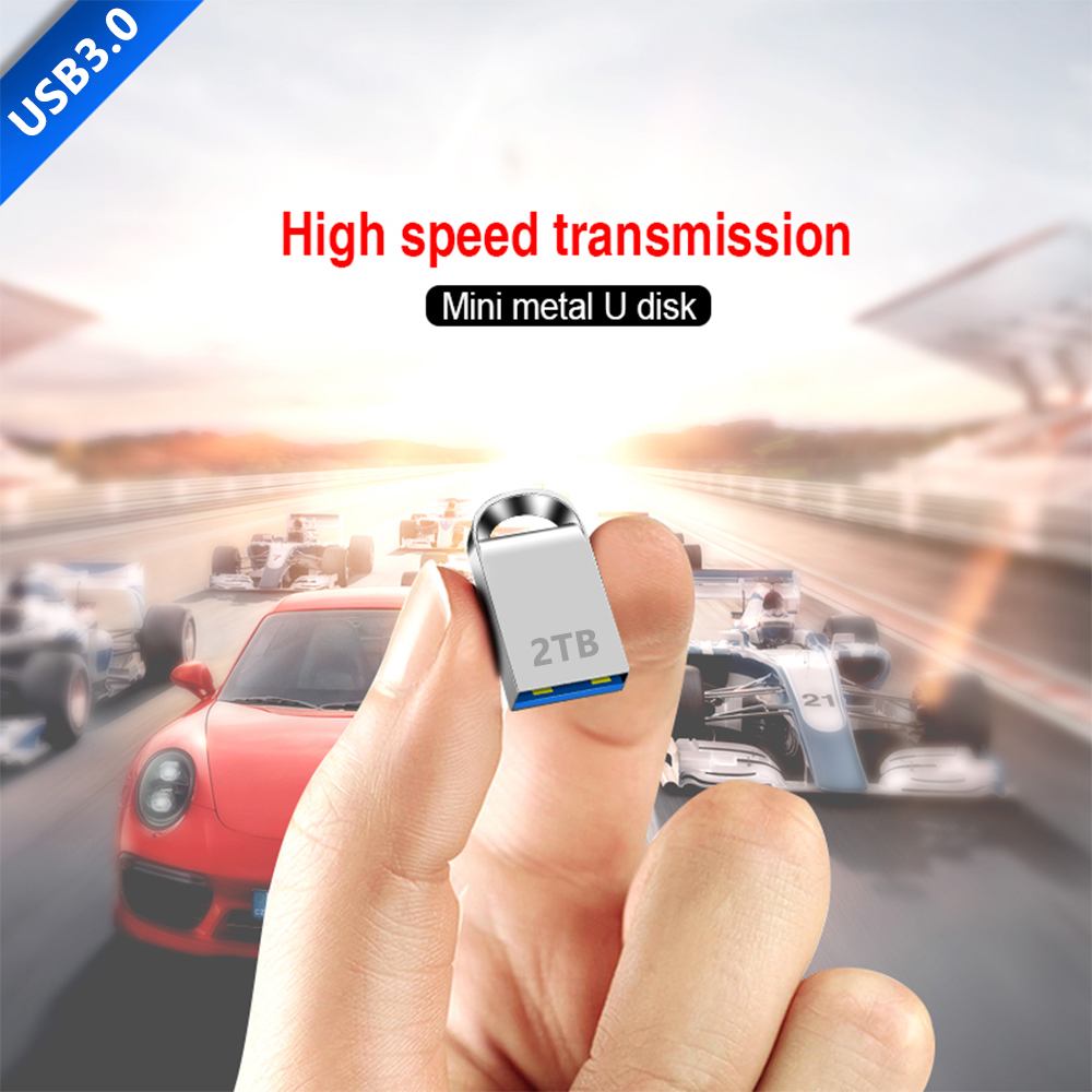Mini USB 3.0 Flash Drive 2TB USB Flash Pendrive 1TB 512GB 128GB Metal USB Opslagstick USB Pen Drive voor Computer Opslagapparaten