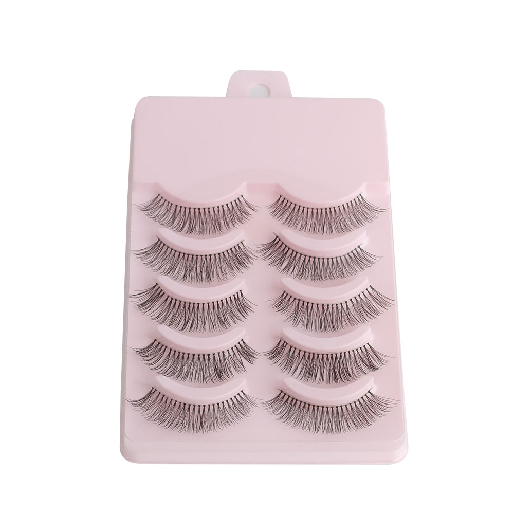 5 Pairs Handmade Natural False Eyelashes Popular M... – Grandado