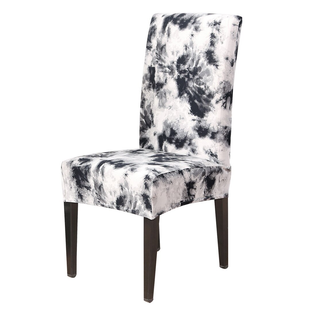 Stretch Dining Chair Covers Slipcovers Removable Chair Protective Covers Tie Dye Chair Cover Spandex Stretch Elastic Slipcovers: C