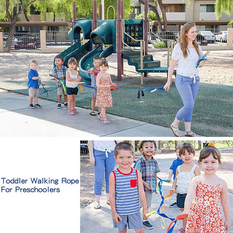 12 crianças continuamente criança trela ligação de pulso anti perdido corda do bebê crianças segurança andando corda rein creche 2.5*370cm