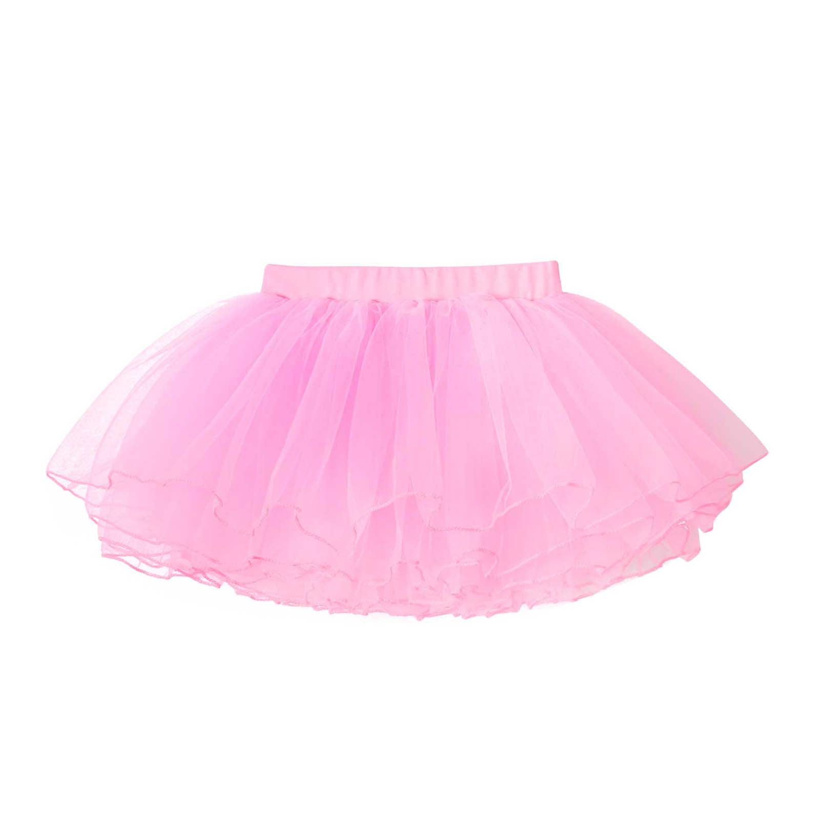 Mini jupe Tutu de danse de Ballet pour filles, 4 couches, en Tulle, tenue de bal de princesse pour anniversaire