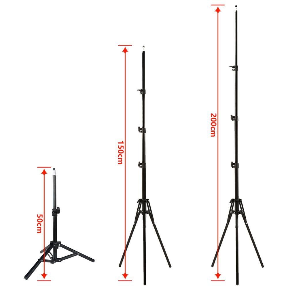 LED photography light bracket ring lamp's tripod Support Foldable Light Stand Soft Box for photo studio , Ring Or Photo Studio