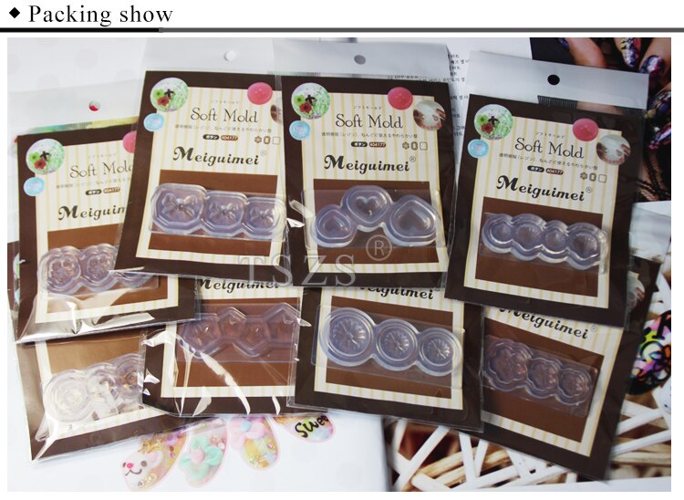 1 stks/partij 3D decortive Acryl Nail Art Mold Tips Decor DIY Verschillende Stijlen Transparant