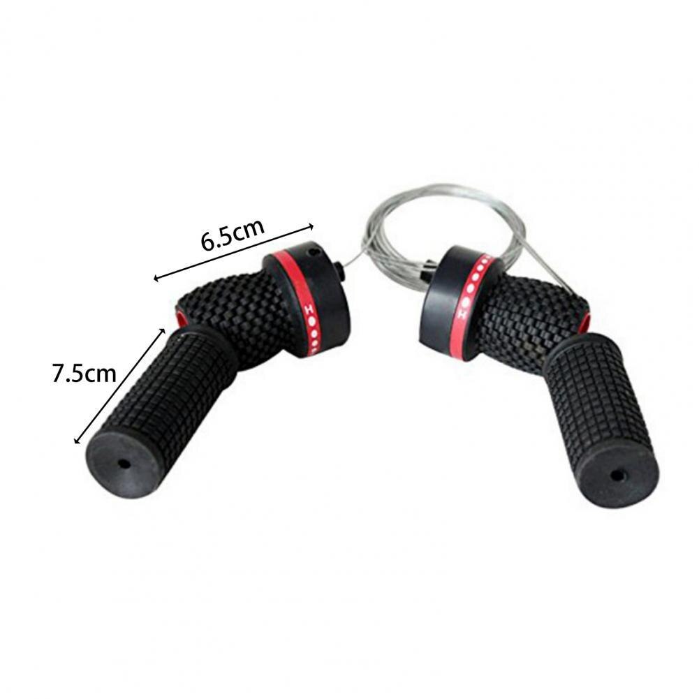 Poignées De Guidon VTT Pour Manette De Vitesse – 85mm – Caoutchouc Noir (lot De 2)