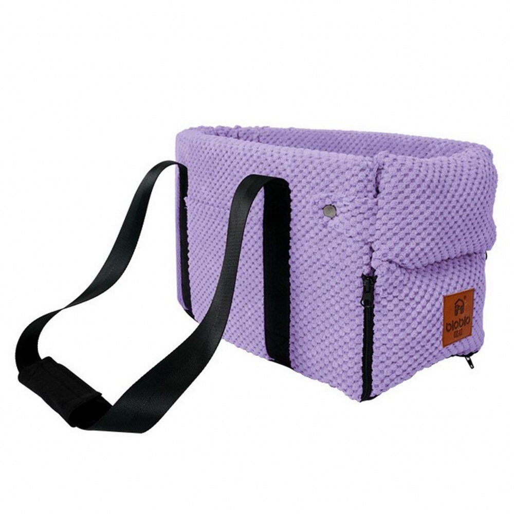 Draagbare Hond Kat Auto Mat Kennel Veiligheid Zetel Auto Centrale Controle Universele Voertuig Armsteun Doos Hond Draagtas Huisdier levert: Purple